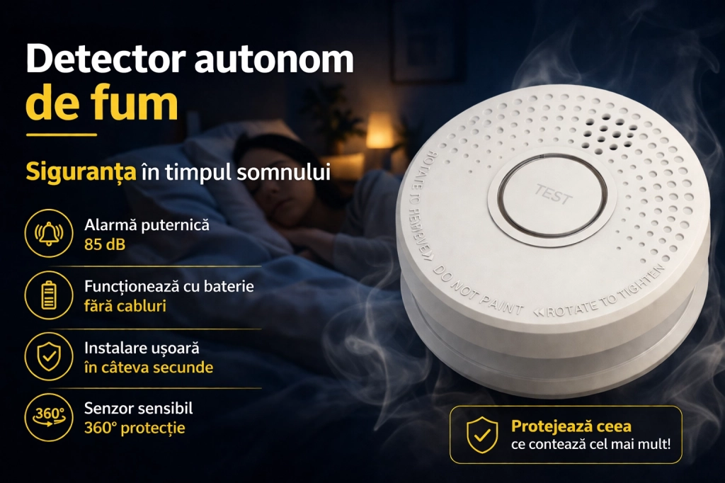 Detector autonom de incendiu TSS912C-I