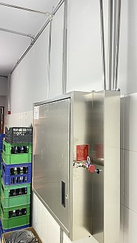 Instalare sistem antiincendiu cu gaz pentru bucatarie in restaurantul SALAT din Chisinau Instalare sistem antiincendiu cu gaz pentru bucatarie in restaurantul SALAT din Chisinau