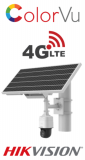 Cameră IP rotativă 4G cu iluminare de fundal LED de până la 30 m și alimentată de baterie solară Hikvision DS-2XS3Q47G1-LDH/4G/C18S40