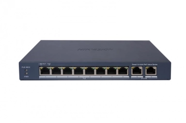 SMART Switch PoE 8 + 2 Uplink Hikvision DS-3E1310P-EI/M