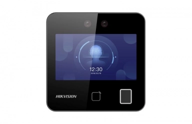 Hikvision DS-K1T343MFWX-B Мультифакторный биометрический терминал доступа и учета рабочего времени на базе Face Recognition с глубинным обучением