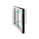 Turnichete Speed gates Tiso SWEEPER S-2-BM