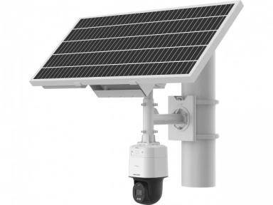 Cameră IP rotativă 4G cu iluminare de fundal LED de până la 30 m și alimentată de baterie solară Hikvision DS-2XS3Q47G1-LDH/4G/C18S40