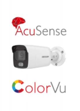 Hikvision IP камера видеонаблюдения DS-2CD2087G2-L (BULLET COLORVU+ACUSENSE 8MPX 2.8MM)