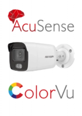 Hikvision IP камера видеонаблюдения DS-2CD2047G2-L (COLORVU+ACUSENSE BULLET 4MPX 2.8MM)