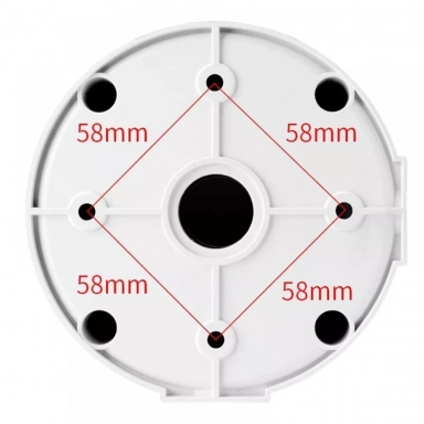 Cutie universala de distributie pentru camere de supraveghere D120x55mm, ABS