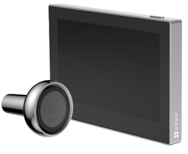 EZVIZ HP2 CS-HP2-R100-6E2WB-GR – беспроводной видеоглазок с экраном 4.3"