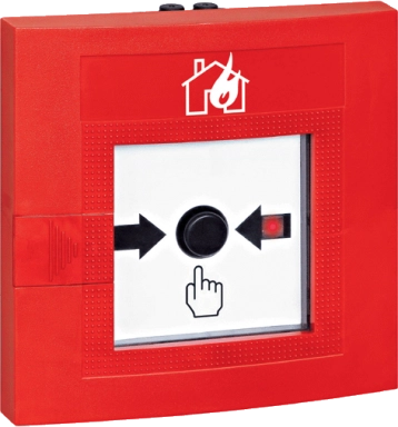 Schrack Seconet Schrack Seconet Manual callpoint MCP 535X-1 red RAL 3001, IP52, type B