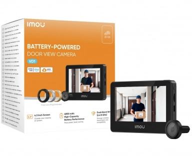 Умный Wi-Fi видеоглазок IMOU VD1 5MP с аккумулятором и AI